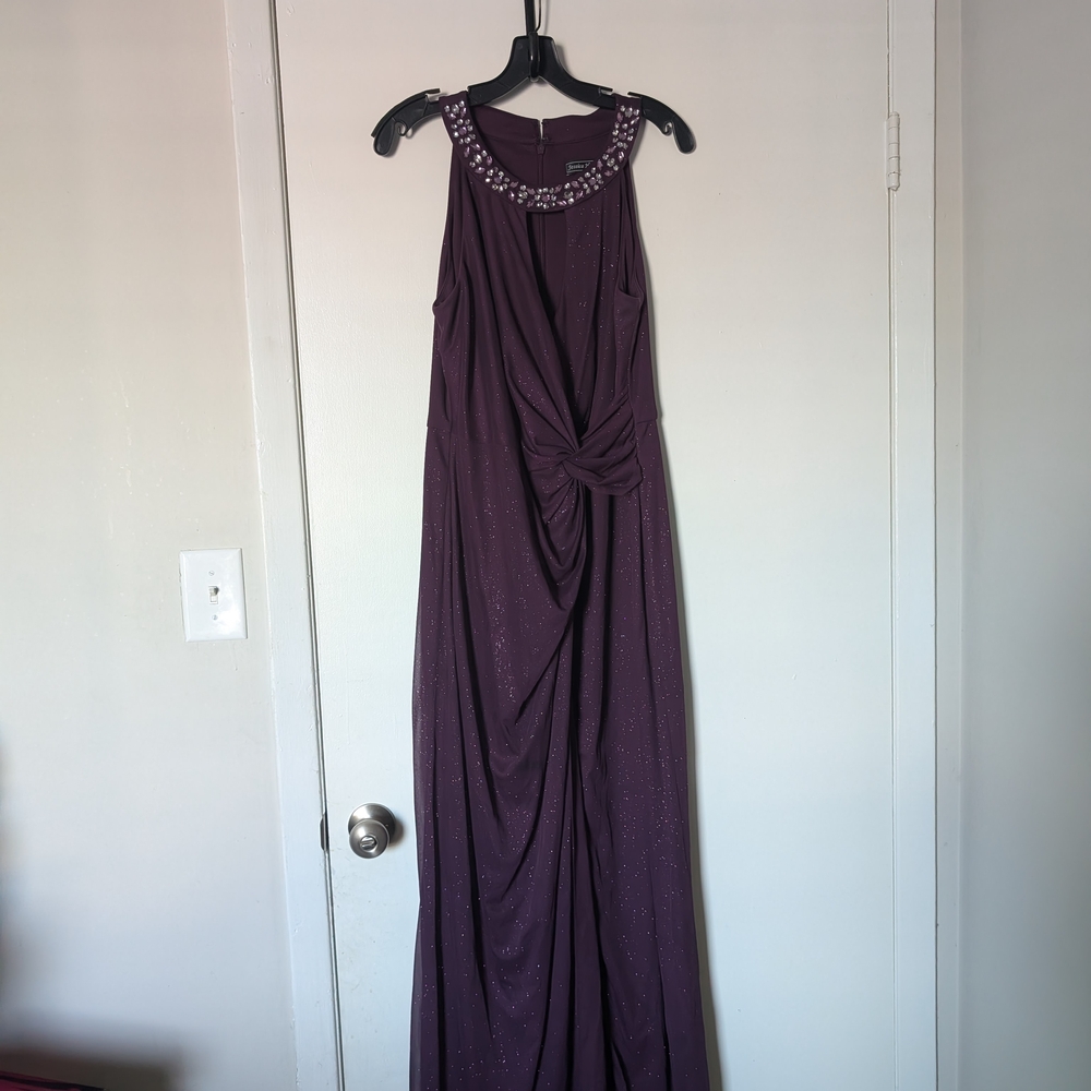 Elegant Purple Evening Gown